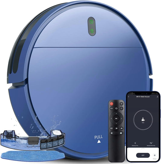 ZCWA Robot Vacuum, Robot Vacuum Cleaner with WiFi/APP/Alexa, Automatic Self-Charging